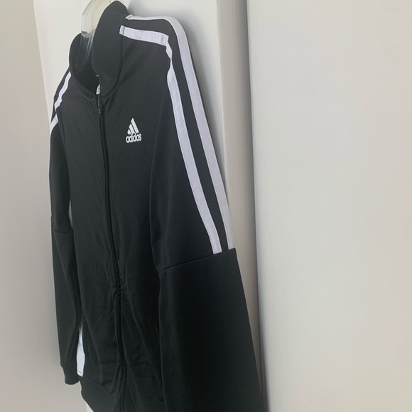 Adidas Black Track Jacket With White Stripes - Picture 5 of 8